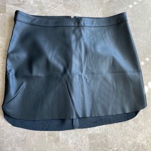 Faux Leather Mini Skirt